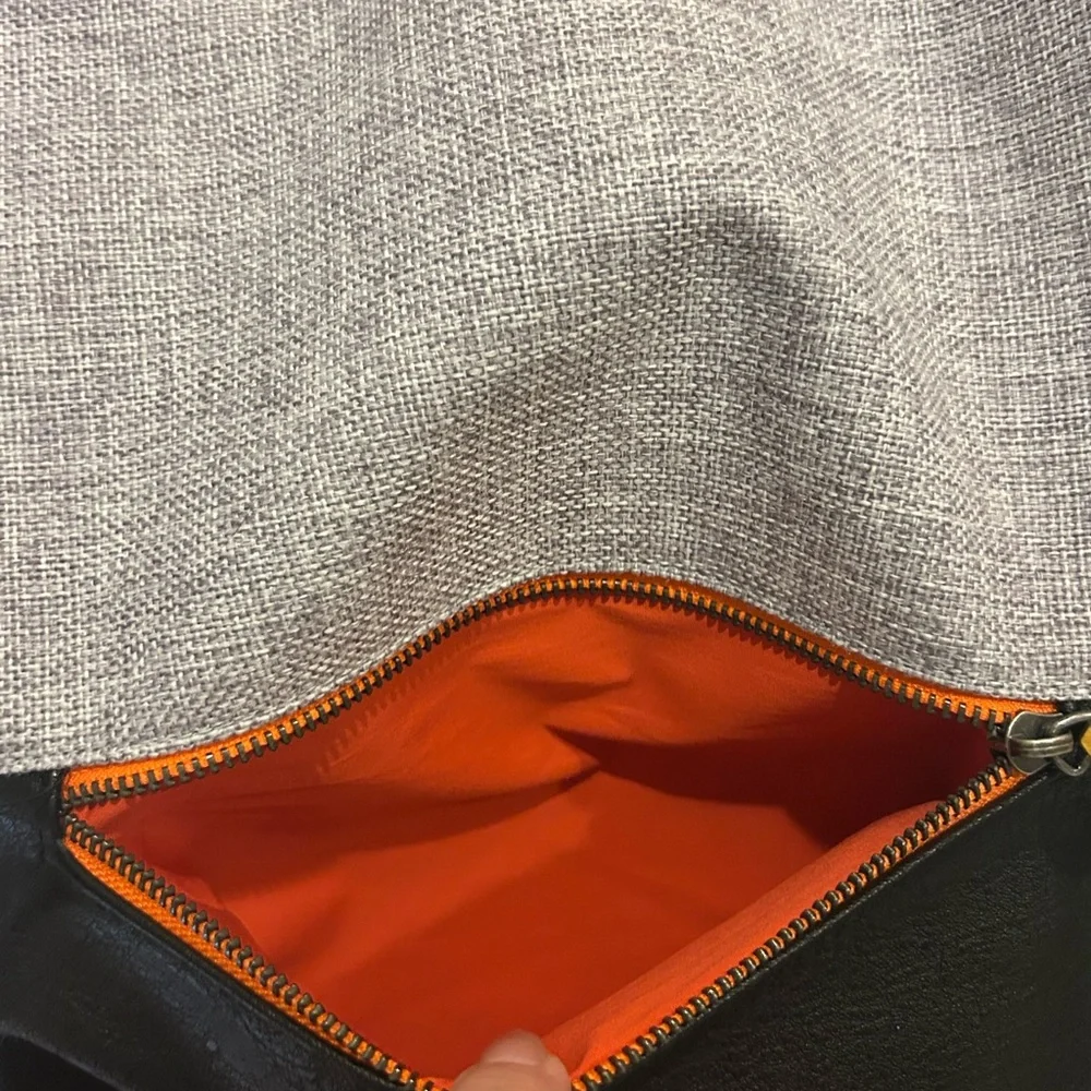 Convertible backpack laptop bag tote Stylish black gray‎ orange travel commute